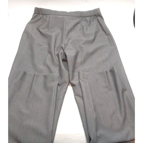 Ruby Road Size 6 Flat Front Slacks Gray Career Ankle Pants Business All Seasons - Picture 4 of 8